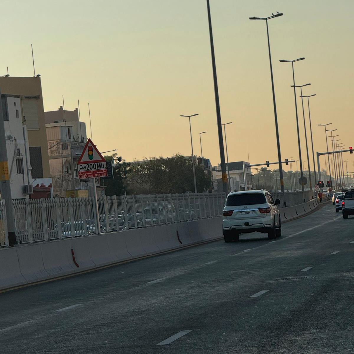 Barriers for Janabiya Highway 4